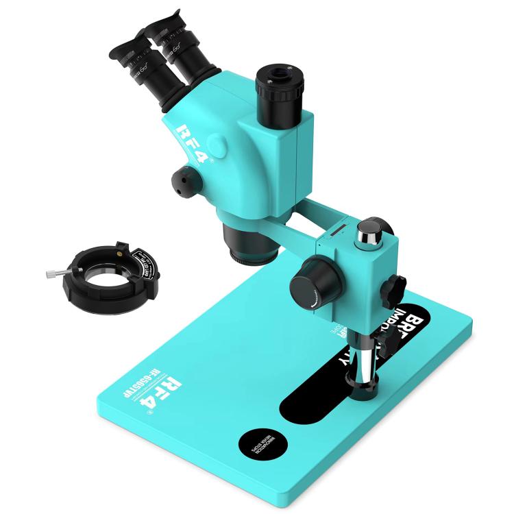 RF4 RF-6565TVP 6.5X-65X Trinocular Stereo Zoom Microscope with Big Aluminum Alloy Base, RF-6565TVP