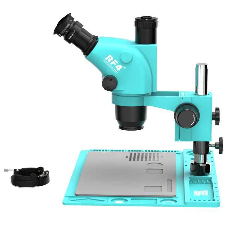 RF4 RF-6565TVD2 6.5X-65X Synchronous Zoom Trinocular Stereo Microscope with Aluminum Alloy Base, RF-6565TVD2