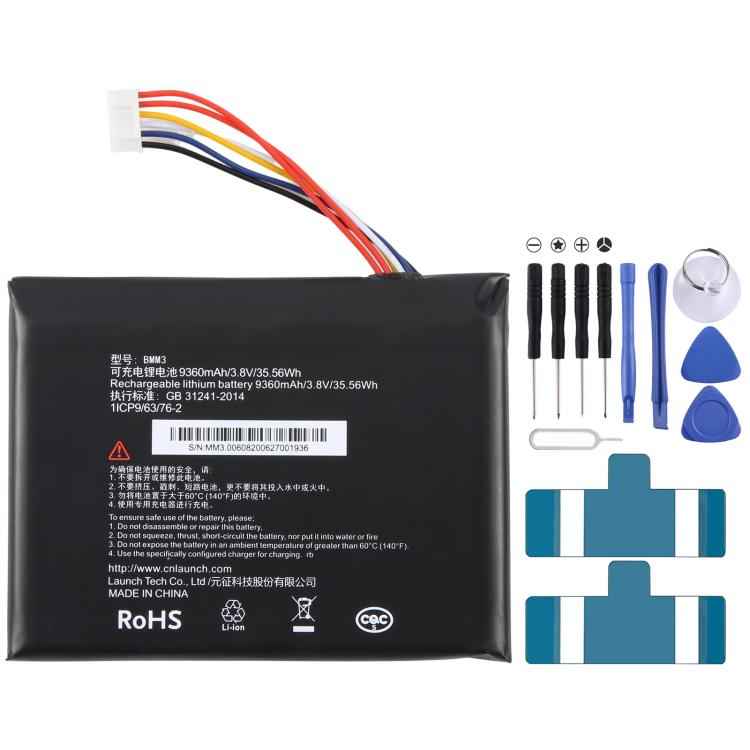 Car Diagnostic Decoder Battery, For Launch X-431 PADV 9360mAh BMM3