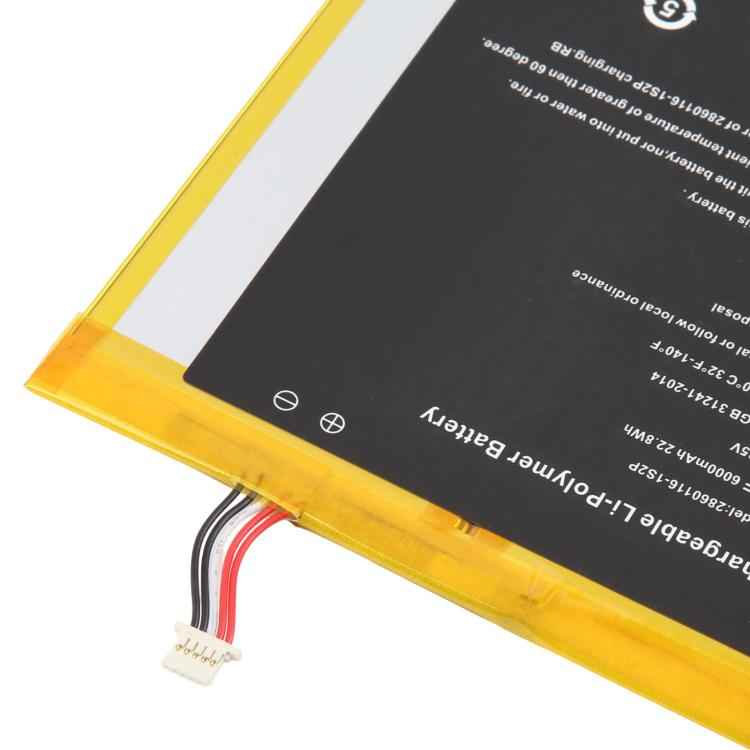 Tablet Battery, For Alldocube iPlay 20 6000mAh 2860116-1S2P