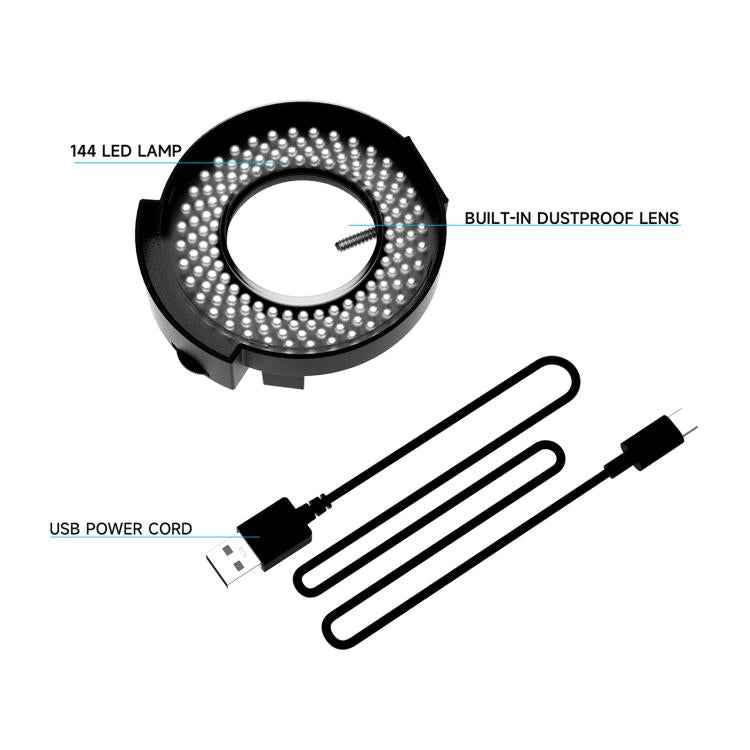 RF4 OK-9 Adjustable 144pcs LED Ring Light for Binocular / Trinocular Stereo Microscope, OK-9