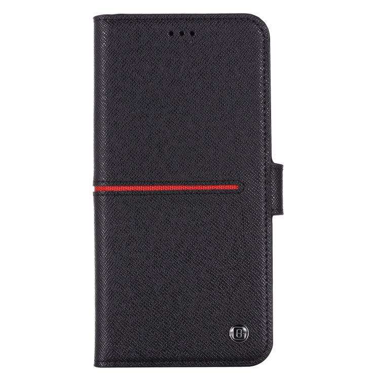 GEBEI Top-grain Leather Horizontal Flip Protective Case with Holder & Card Slots & Wallet & Photo Frame, For iPhone 12 / 12 Pro, For iPhone 12 Pro Max