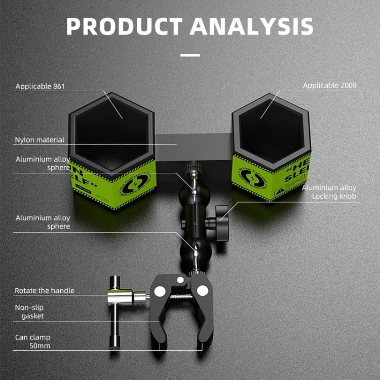 LUOWEI LW-304 861DW / 2008 Adjustment Angles Hot Air Gun Bracket with Sleep Function