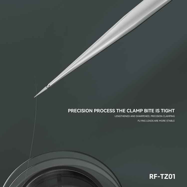 RF4 RF-TZ01 Extra-Sharp High-Precision Stainless Steel Tweezers, RF-TZ01