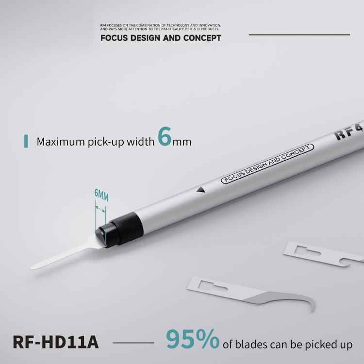 RF4 RF-HD11A 4-in-1 Scraper Knife Blades Set with Hnadle for PCB Glue Remover / Prying Dismantling, RF-HD11A