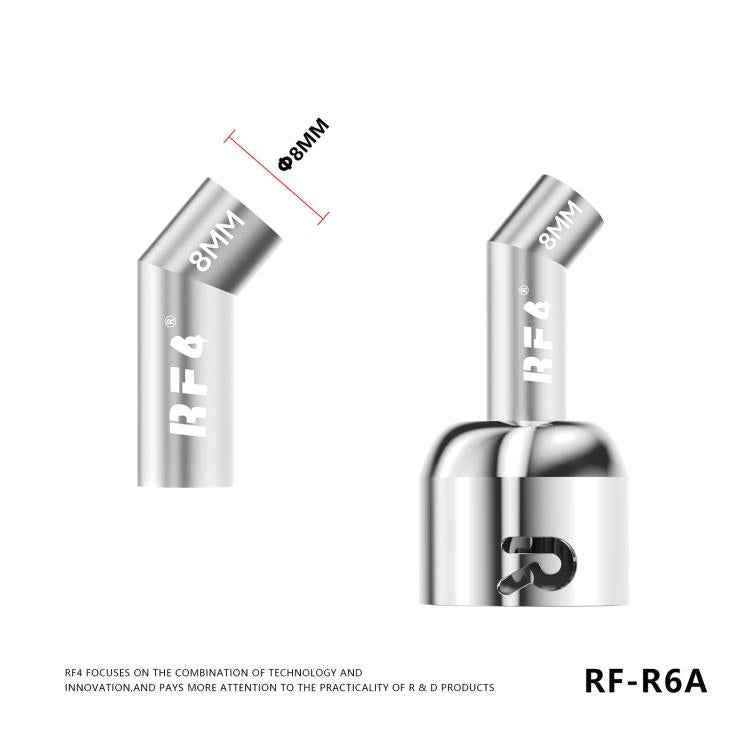 For 861DW / 861Pro Hot Air Gun Rework Station RF4 RF-R6A Angled Air Gun Nozzle Kit Set