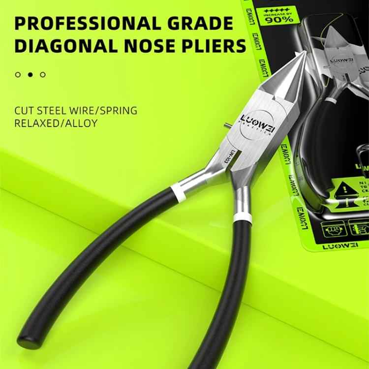 Luowei LW-103 Industrial-grade Chrome Vanadium Steel Slanting Nose Cutting Pliers, LW-103