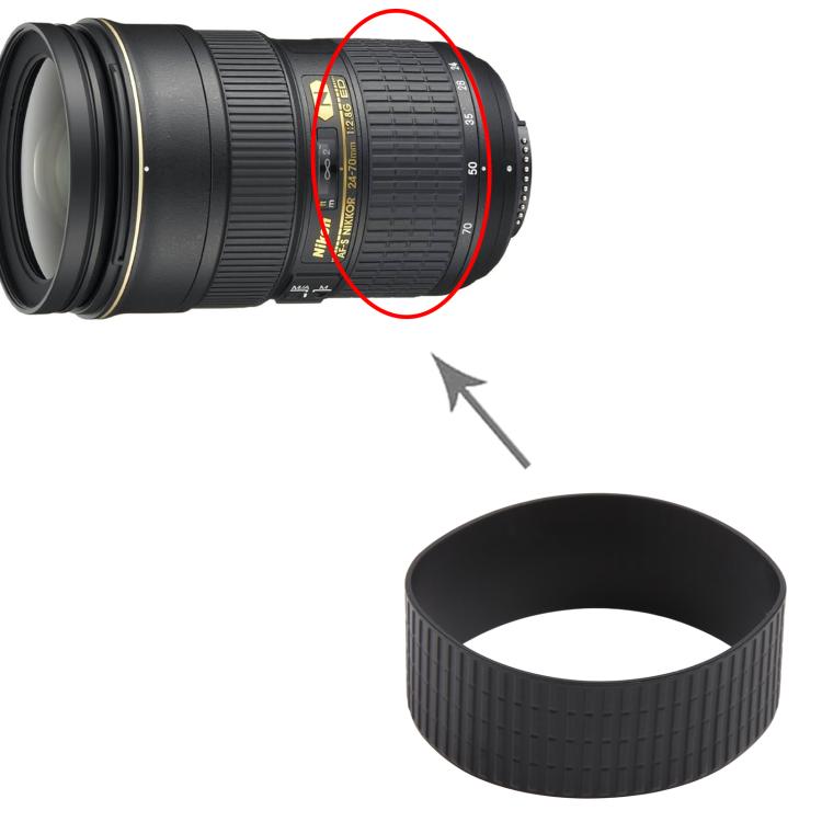Camera Lens Zoom Ring Grip, For Nikon AF-S Nikkor 24-70mm f / 2.8G ED