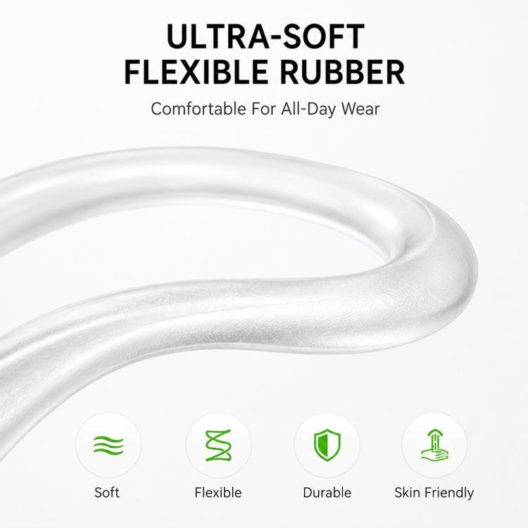 XDcase 3 Pairs Soft Rubber Anti-slip Sports Ear Hooks, For AirPods 3/2/1 & Pro 3/2/1