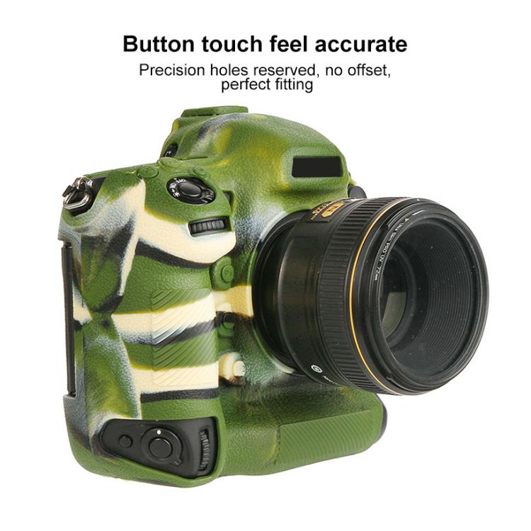 Litchi Texture Soft Silicone Camera Protective Case, For Nikon D5