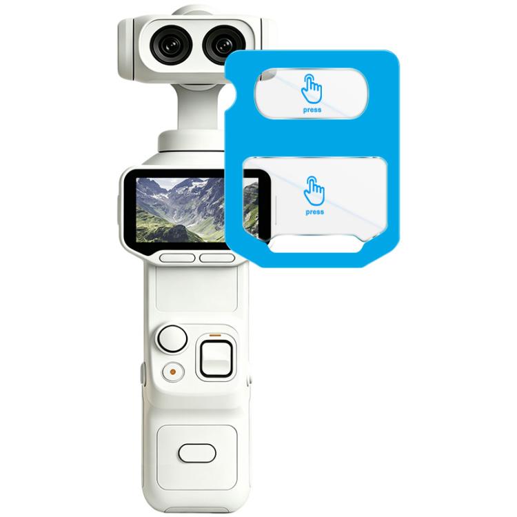 imak Tempered Glass Film with Camera Lens Film, Self-positioning Version, For Insta360 Luna Ultra