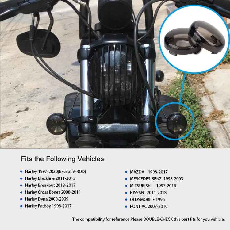 4 PCS Motorcycle Front and Rear Turn Signal Cover / Turn Signal Shell for Harley