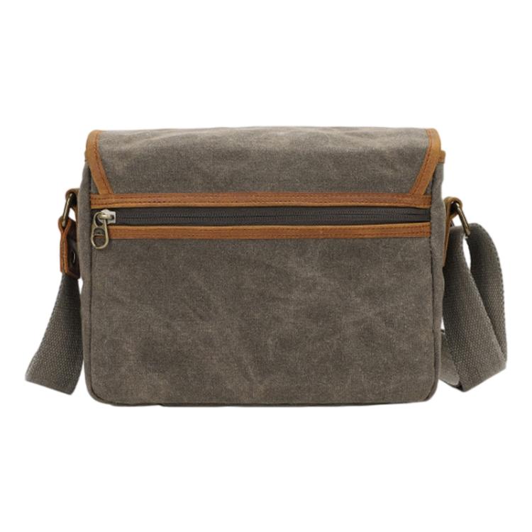 Canvas DSLR Camera Messenger Bag Shockproof Large Capacity Bag, 27 x 20 x 13cm