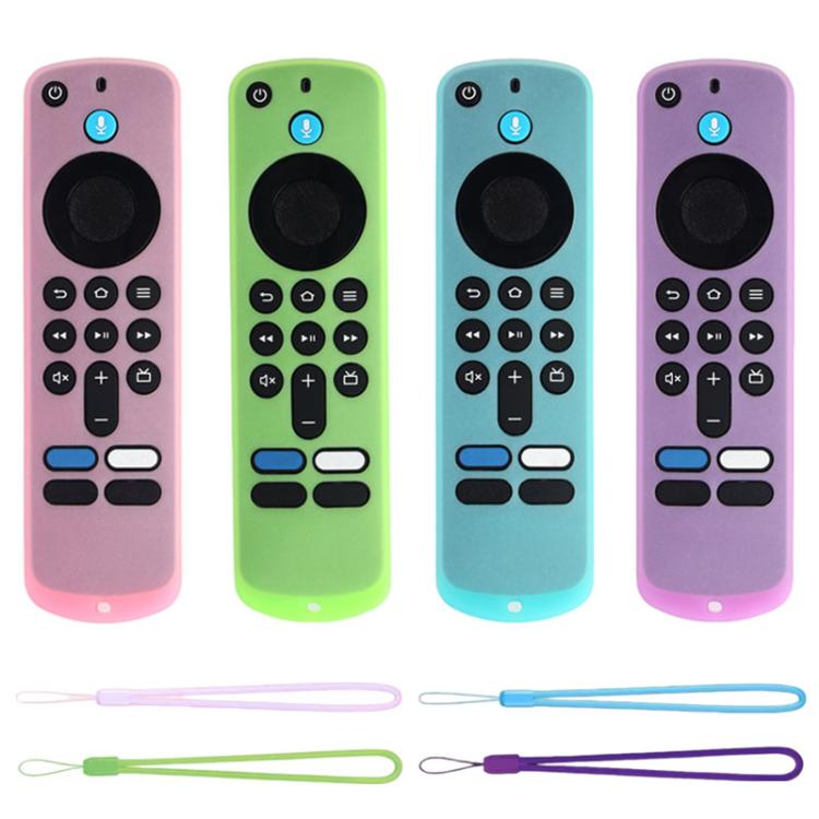 XDcase 4pcs Soft Silicone Protective Case with Mini Strap, For Amazon Fire TV Stick 4K 2025 Remote