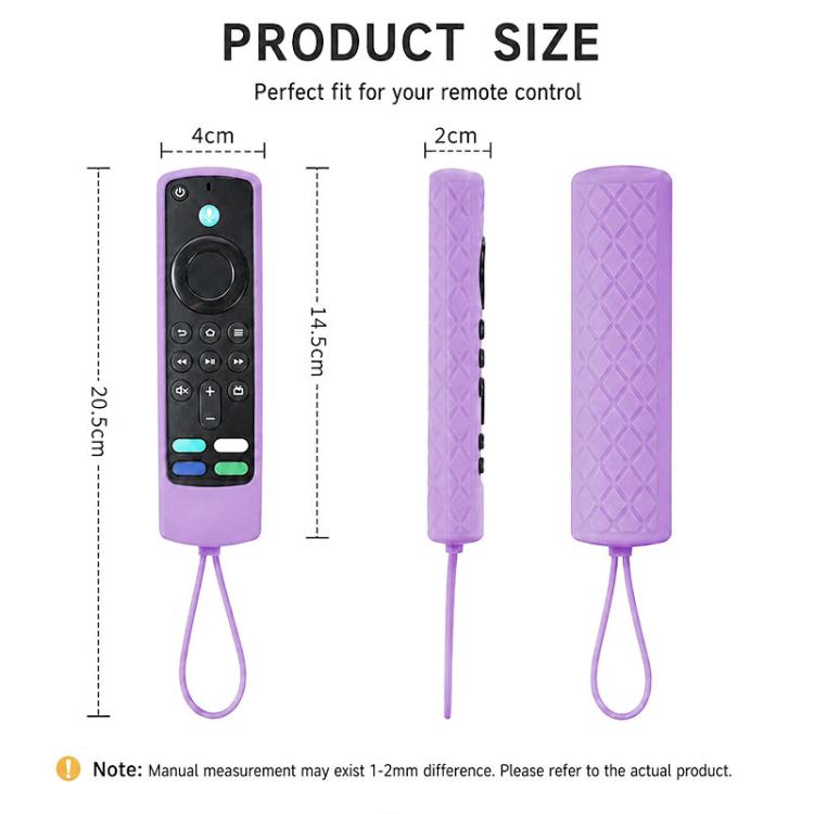 XDcase 4pcs Thickened Soft Silicone Protective Case with Mini Strap, For Amazon Alexa Voice Remote Gen 3/2/1