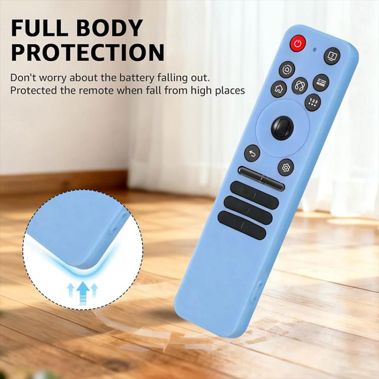 XDcase 4pcs Soft Silicone Protective Case with Mini Strap, For LG MR25GA Magic Remote