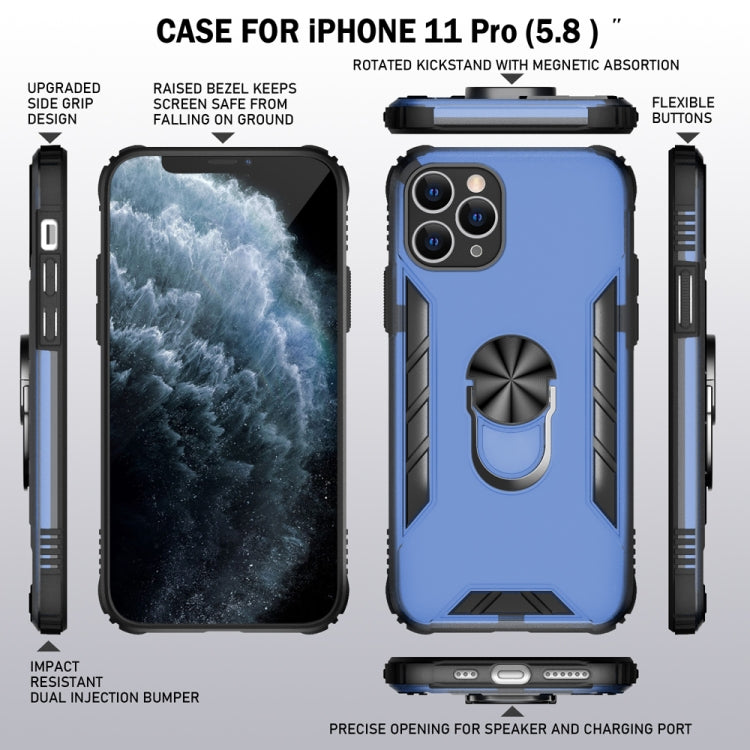 Magnetic Frosted PC + Matte TPU Shockproof Case with Ring Holder, For iPhone 11 Pro, For iPhone 11, For iPhone 11 Pro Max, For iPhone XS / X, For iPhone XS Max, For Samsung Galaxy Note20, For Samsung Galaxy Note20 Ultra