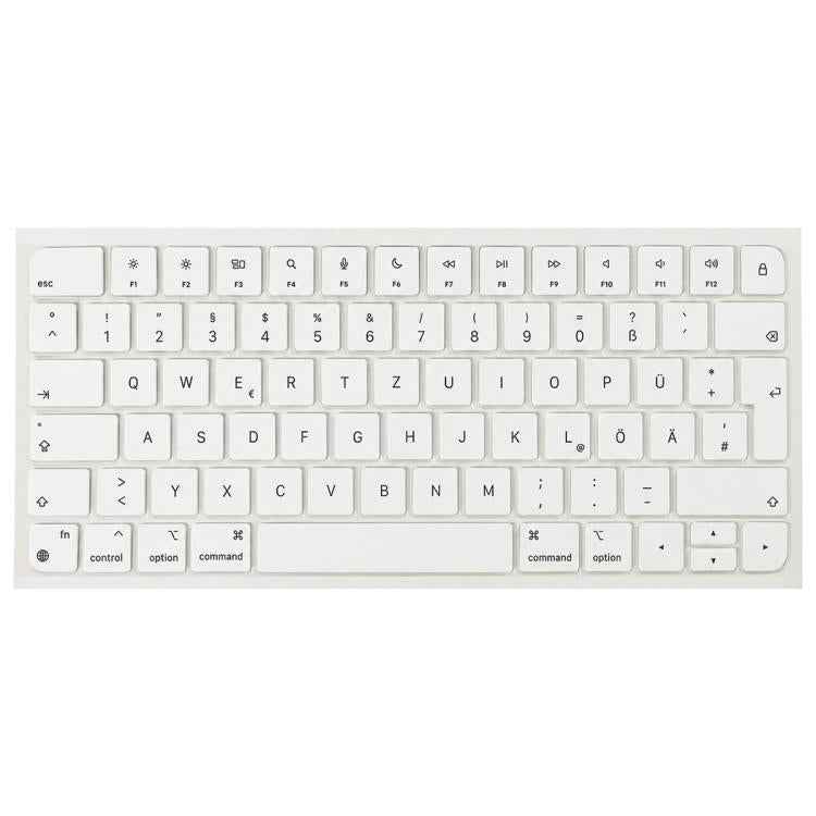 For MacBook A2438 A2439 A2449 A2450 A3118 A3203 Magic Keyboard 3 Magic Keyboard 4 Keycaps(White), German, French
