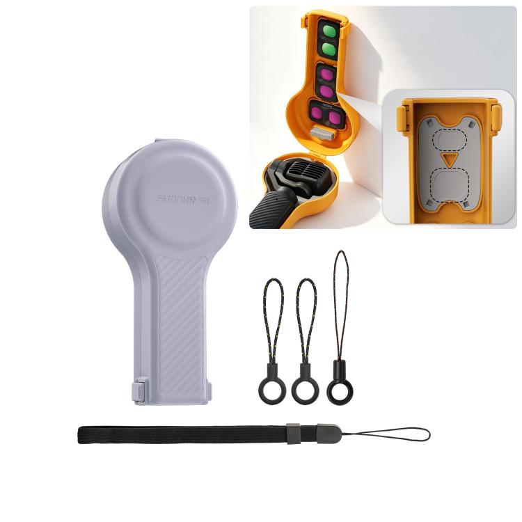 For DJI Osmo Pocket 4P Sunnylife Bulb-Shaped Gimbal Camera Protective Cover Storage Box with Lanyard, OP4-K245 Standard, OP4-K246 Upgraded