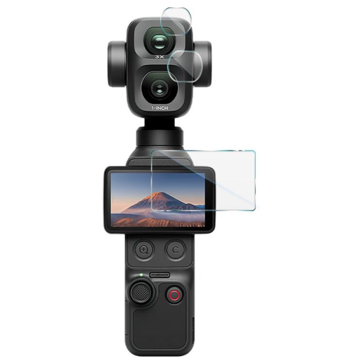 imak Tempered Glass Film with Camera Lens Film, For DJI Osmo Pocket 4P