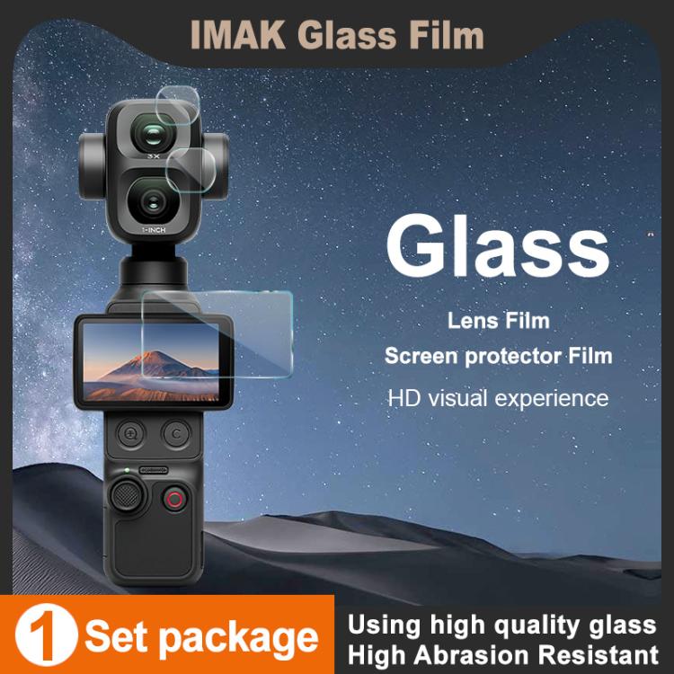imak Tempered Glass Film with Camera Lens Film, For DJI Osmo Pocket 4P