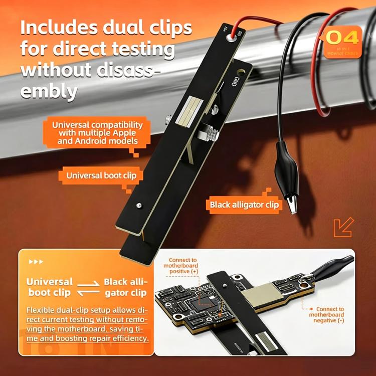 MR.YANG D03 16 in 1 Charging Boot DC Power Detection Cable for iPhone 8-17 Pro Max / Android, MR.YANG D03
