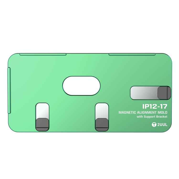 2UUL SH01 Screen Laminating Magnetic Alignment Mold with Support Bracket for iPhone 12-17 Pro Max