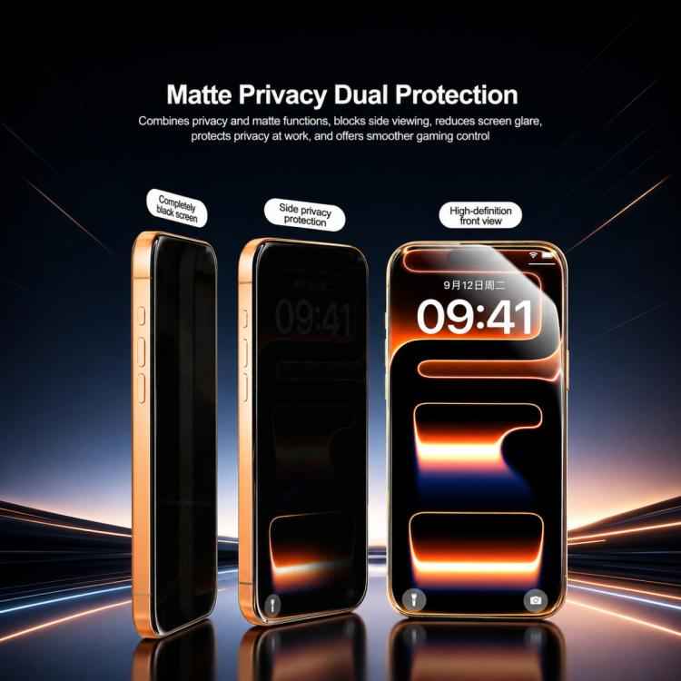 RELIFE GF-12U Tempered Privacy Matte UV Film with UV Curing LED Lamp