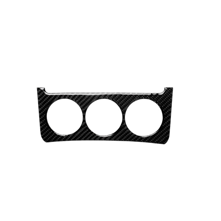Car Carbon Fiber Radio Air Conditioning Console Decorative Sticker for Nissan 350z 2006-2009, Conditioning Console Decorative Sticker