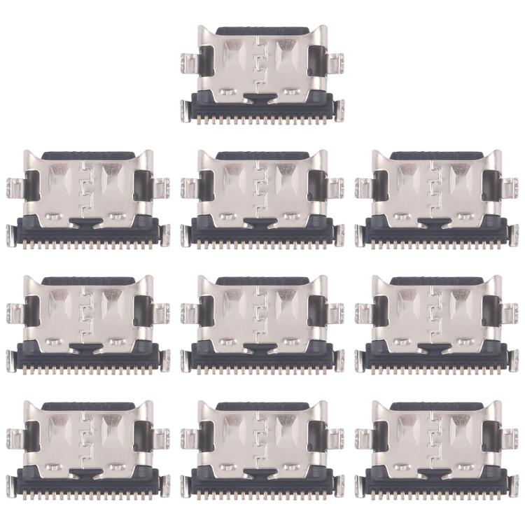 10pcs Charging Port Connector, For Galaxy A17 4G SM-A175F, For Galaxy A17 5G SM-A176B, For Galaxy M56 SM-M566B, For Galaxy A16 SM-A165F, For Galaxy A16 5G SM-A166B