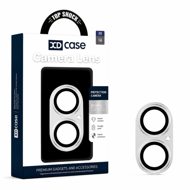 XDcase Armor Full-Coverage Frosted Metal Camera Lens Ring Film, For iPhone 18, For iPhone 18 Pro, For iPhone 18 Pro Max