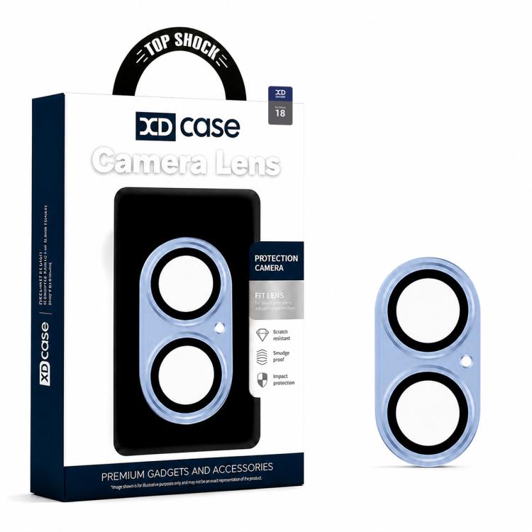 XDcase Armor Full-Coverage Frosted Metal Camera Lens Ring Film, For iPhone 18, For iPhone 18 Pro, For iPhone 18 Pro Max