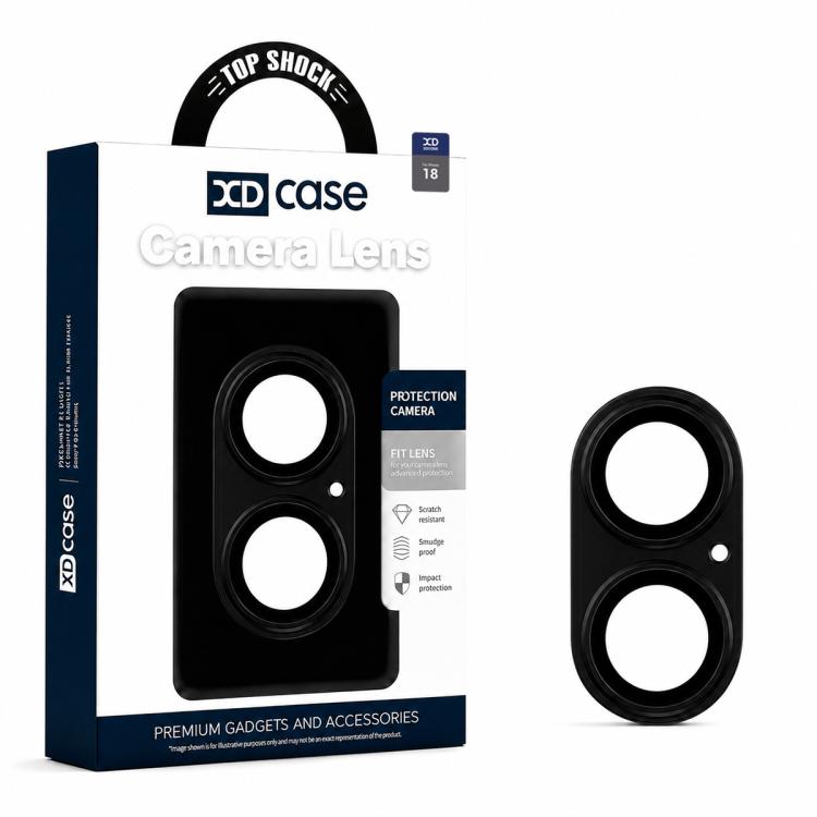 XDcase Armor Full-Coverage Frosted Metal Camera Lens Ring Film, For iPhone 18, For iPhone 18 Pro, For iPhone 18 Pro Max
