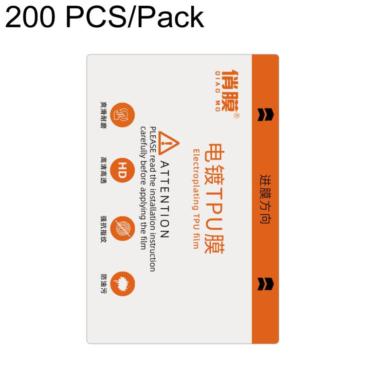 ZWX Electroplated TPU HD Hydrogel Film for Film Cutting Machines, 20 PCS/Pack, 50 PCS/Pack, 100 PCS/Pack, 200 PCS/Pack