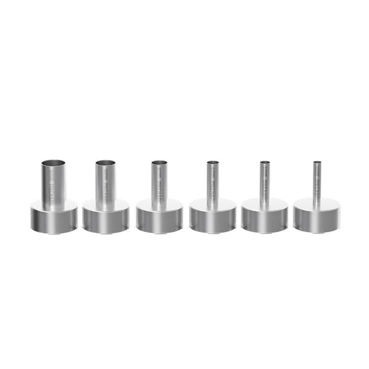 6 PCS/Pack MECHANIC 2008 Series Soldering Station Hot Air Gun Nozzles, Curved Mouth, Straight Mouth