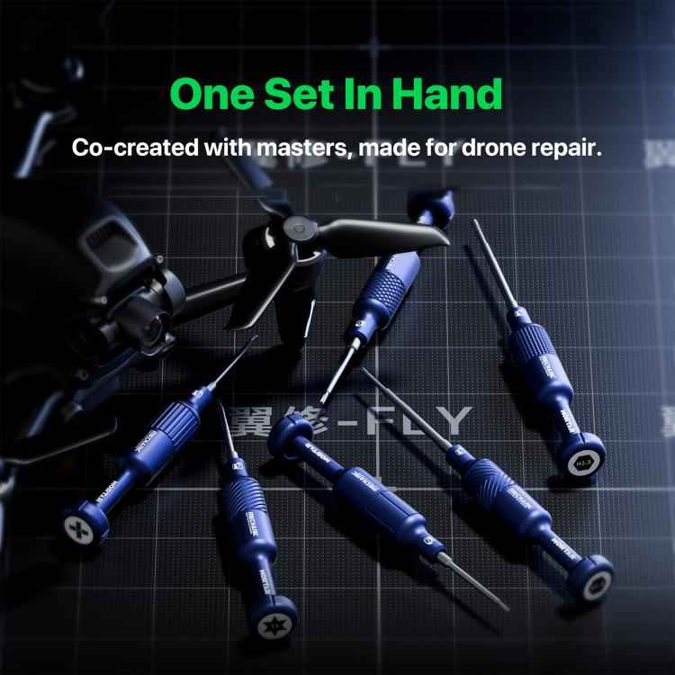 MECHANIC FLY Strong Magnet Specialized Screwdriver Set for Drone Repair
