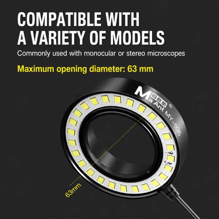 MaAnt MY-035 Adjustable Microscope Ring Lamp