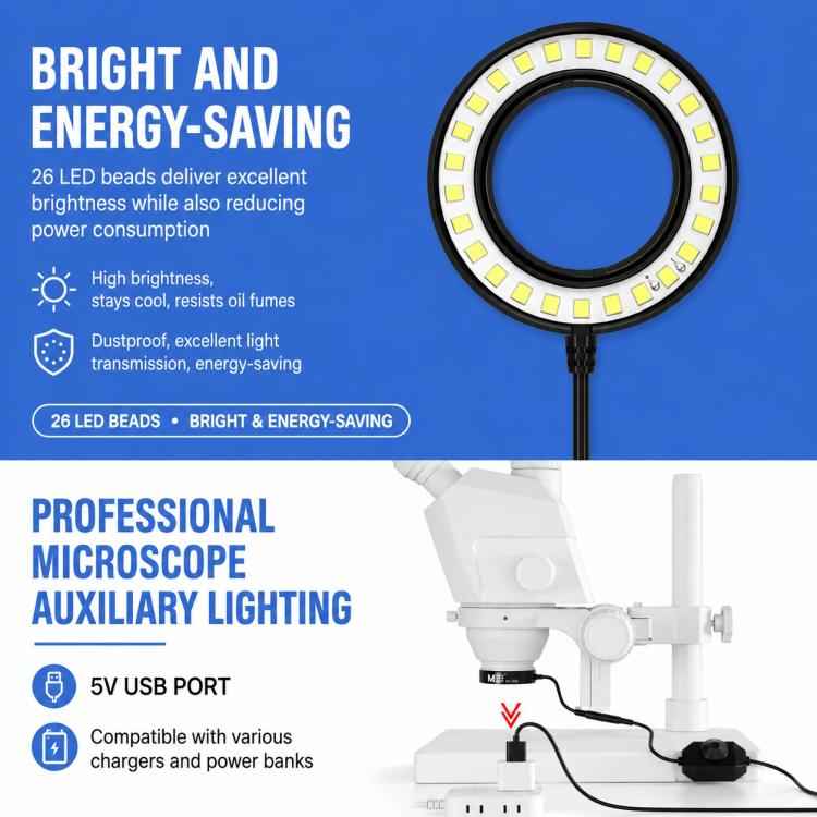 MaAnt MY-035 Adjustable Microscope Ring Lamp