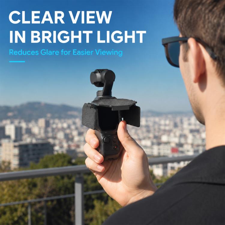 For Insta360 Luna Pro Screen Sun Hood Foldable Protective Cover, Standard Version, Upgraded Version