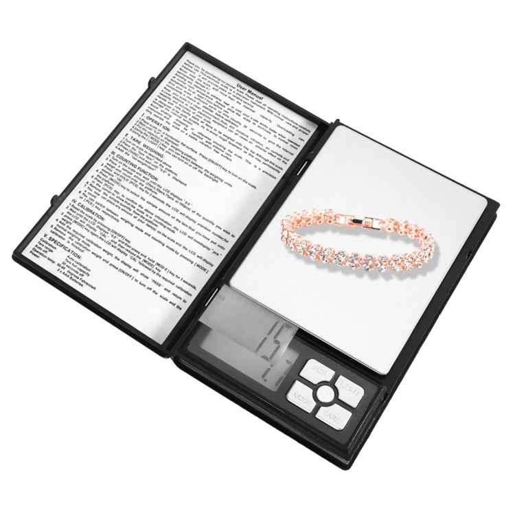 MH-1108 Notebook Shape High Precision Electronic Diamond Gold Jewelry Scale (0.01g~500g), Excluding Batteries