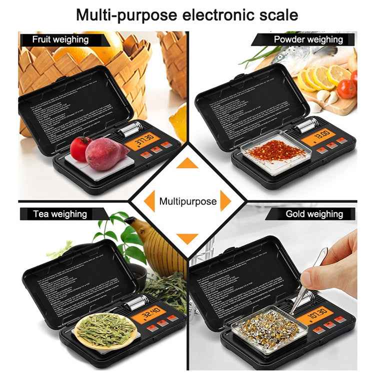 200g/0.01g High-Precision Portable Jewelry Scale Mini Electronic Scale Precision Carat Electronic Scale