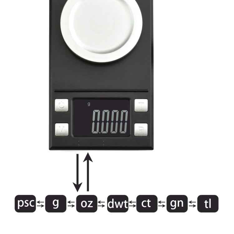 MH-8028 50g x 0.001g High Accuracy Digital Electronic Portable Jewelry Diamond Gem Carat Lab Weight Scale Balance Device with 1.6 inch LCD Screen