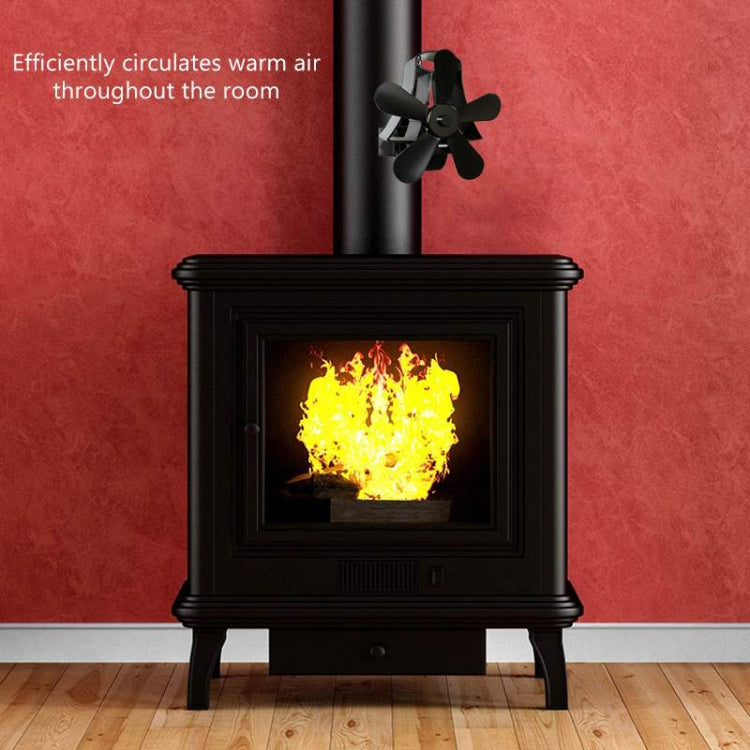 YL-106 5-Blade High Temperature Aluminum Heat Powered Fireplace Stove Fan, YL-106 (Rose Red), YL-106 (Silver), YL-106 (White), YL-106 (Black), YL-106 (Bronze), YL-106 (Grey), YL-106 (Gold)