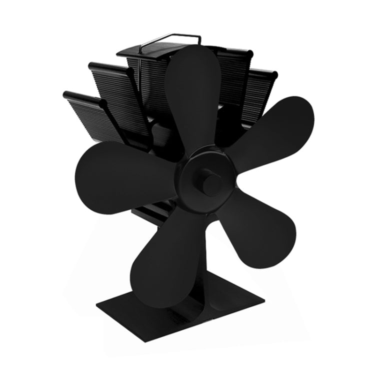 YL602 5-Blade High Temperature Metal Heat Powered Fireplace Stove Fan, YL602 (Silver), YL602 (Black), YL602 (Bronze), YL602 (Grey), YL602 (Gold), YL602 (Rose Red)