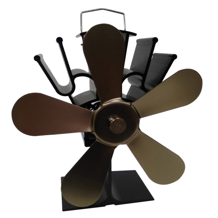 YL602 5-Blade High Temperature Metal Heat Powered Fireplace Stove Fan, YL602 (Silver), YL602 (Black), YL602 (Bronze), YL602 (Grey), YL602 (Gold), YL602 (Rose Red)
