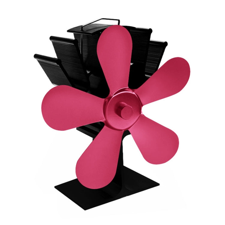 YL602 5-Blade High Temperature Metal Heat Powered Fireplace Stove Fan, YL602 (Silver), YL602 (Black), YL602 (Bronze), YL602 (Grey), YL602 (Gold), YL602 (Rose Red)