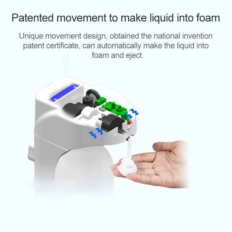 OH-Bubble Wall-mounted Desktop Dual-use Plastic Automatic Induction Foam Soap Dispenser