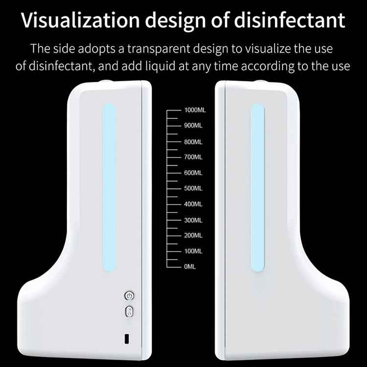 K9 Handsfree Non-contact Body Light-sensitive Distance Sensor Thermometer + 1000ml Automatic Non-contact Liquid Soap Dispenser