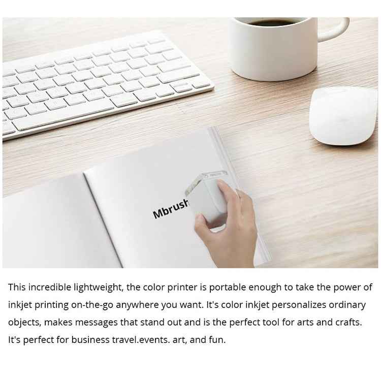 MBrush01 1200 DPI Mini Portable Colorful Printer