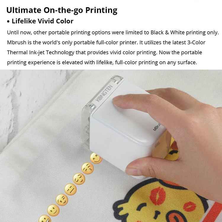 MBrush01 1200 DPI Mini Portable Colorful Printer